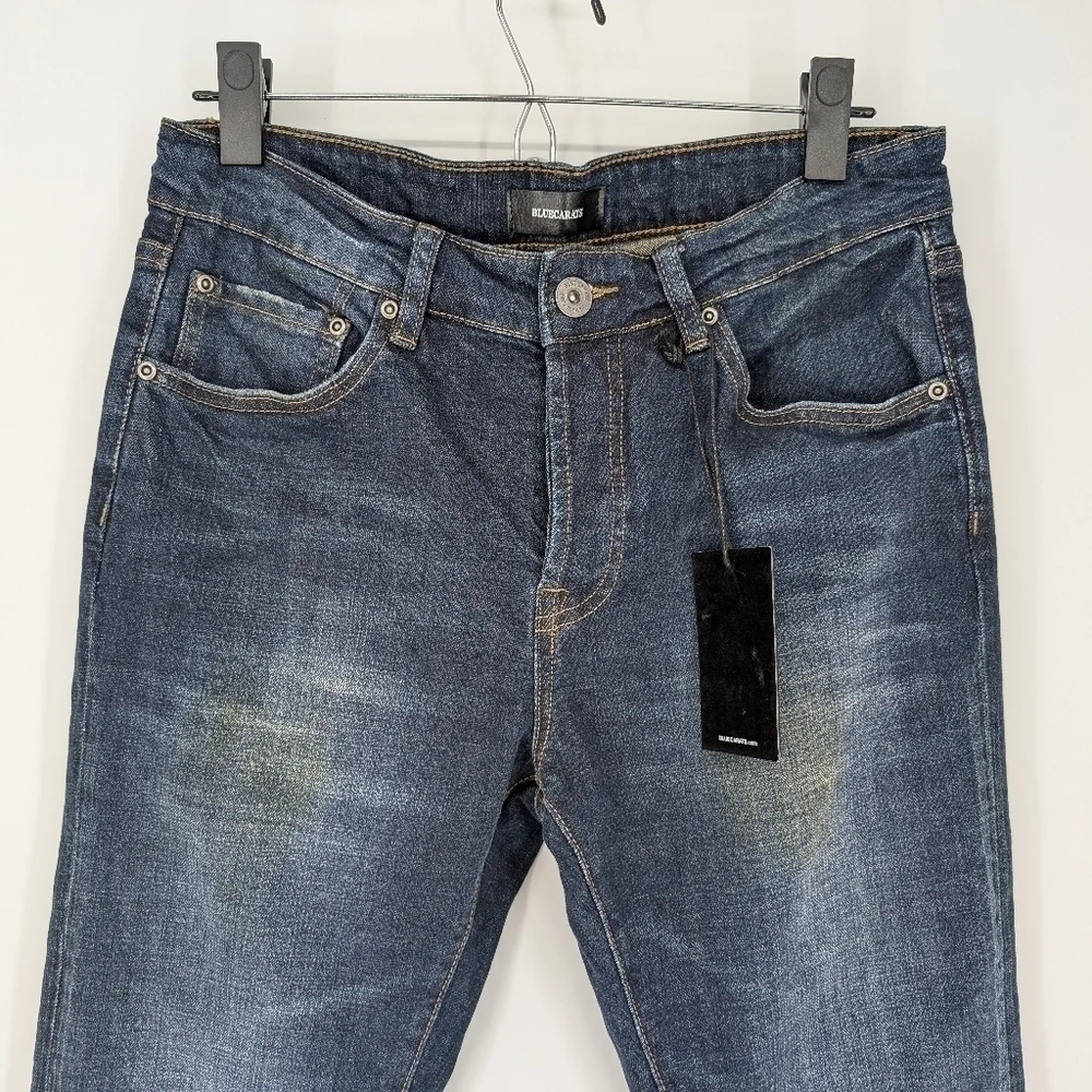 Bluecarats Men's Distressed Slim Fit Jeans SZ 31
